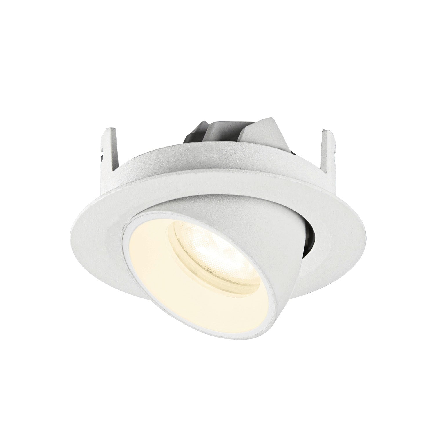 NUMINOS® GIMBLE XS, Luminária de teto embutida, 4000 K, 55°, IP20, redonda, branca