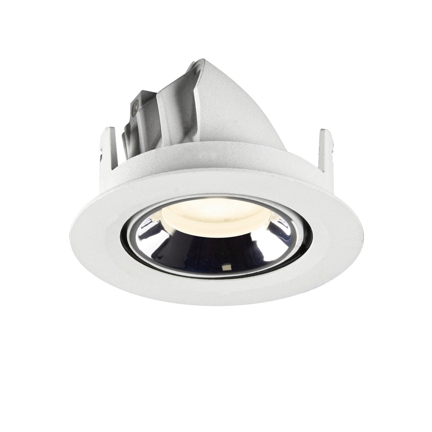 NUMINOS® GIMBLE XS, luminária para encastrar no teto, brance/cromada 4000 K 55°