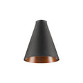 LALU® CONE 15, abajur, Base E27, Mix&Match, altura: 17 cm, preto / bronze