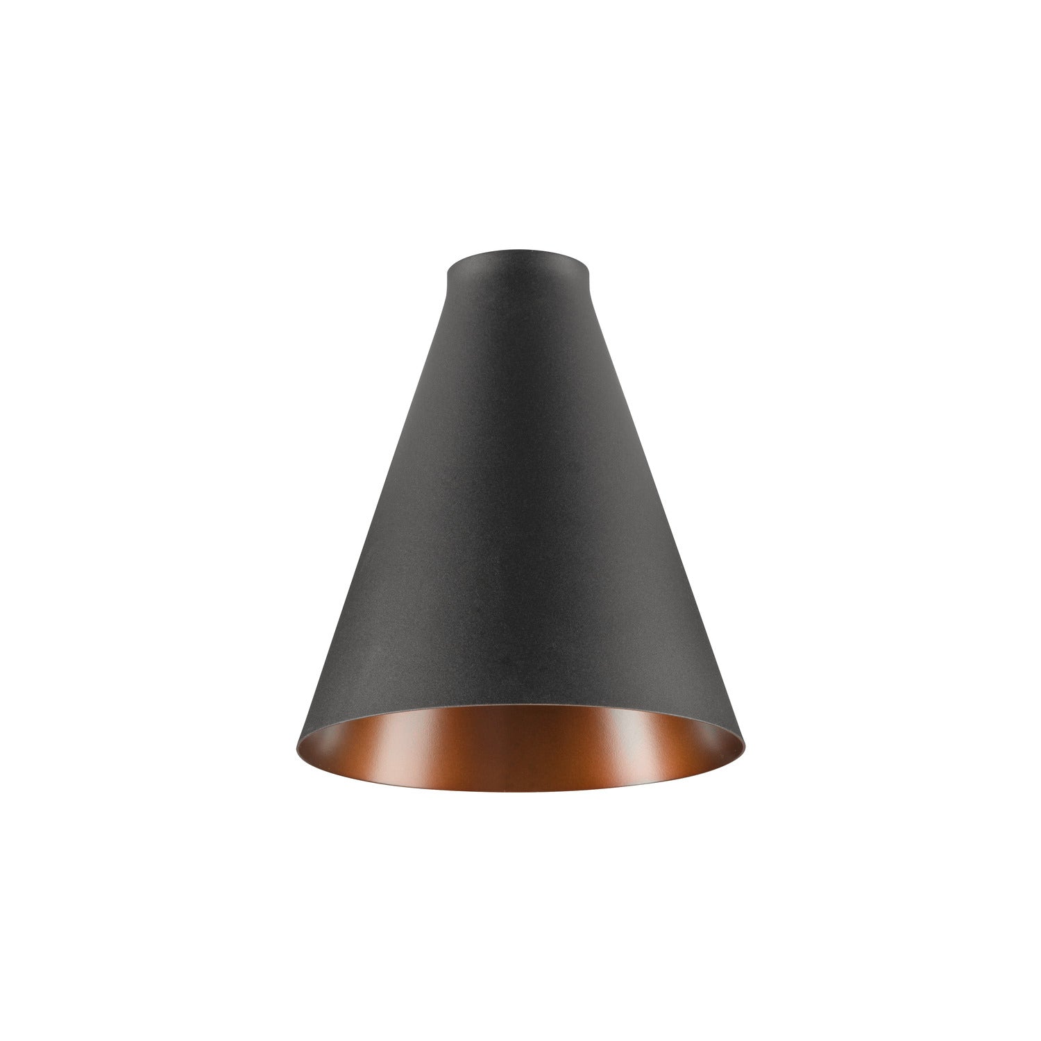 LALU® CONE 15, abajur, Base E27, Mix&Match, altura: 17 cm, preto / bronze