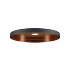 LALU® PLATE 33, abajur, Base E27, Mix&Match, altura: 1.5 cm, preto / bronze