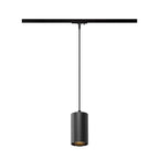 ASTO TUBE, 1~ Luz pendente, GU10, comprimento pendente 250 cm, 1 x máx. 10 W, preto