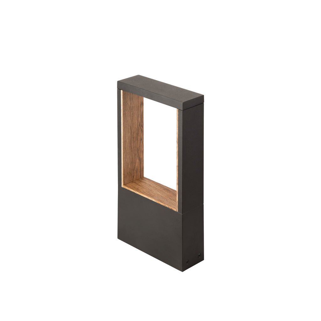 FLATT II 36, Candeeiro de pé, PHASE, 2700 K, IP65, quadrado, antracite / castanho