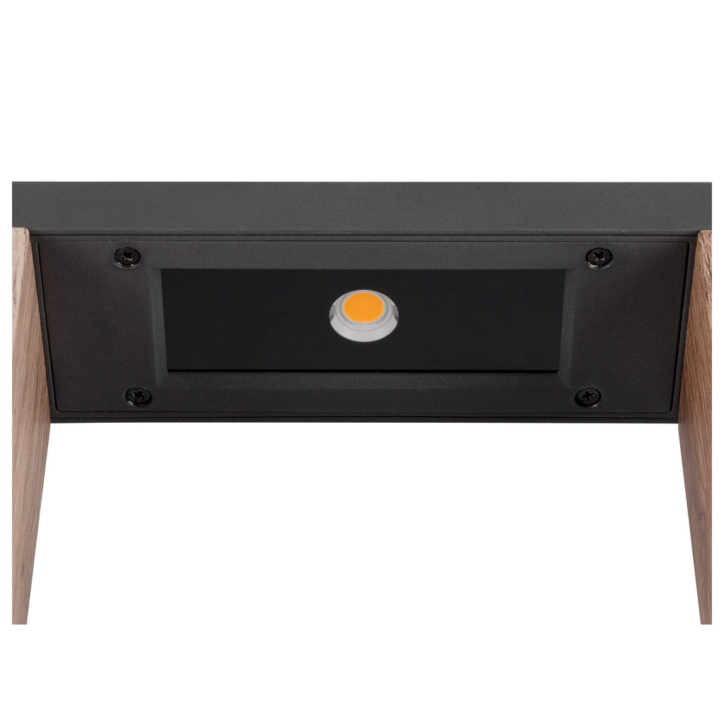FLATT II 62, Candeeiro de pé, PHASE, 2700 K, IP65, quadrado, antracite / castanho