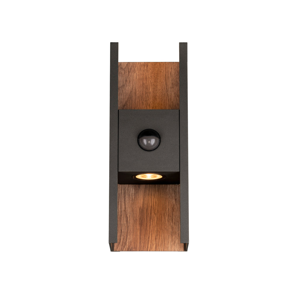 FLATT II, luminária de parede, SENSOR, 2700 K, máx. 10 W, antracite / castanho