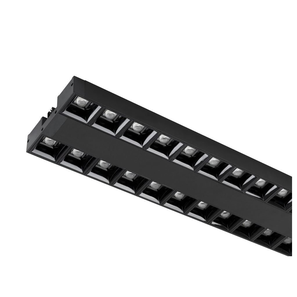 SIGHT EVO, 3~ Spot, duplo, retangular, 3000 K, 25 W, 60°, preto