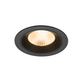 NUMINOS® L, luminária de teto embutida, 2700 K, 40°, IP20, redonda, preta