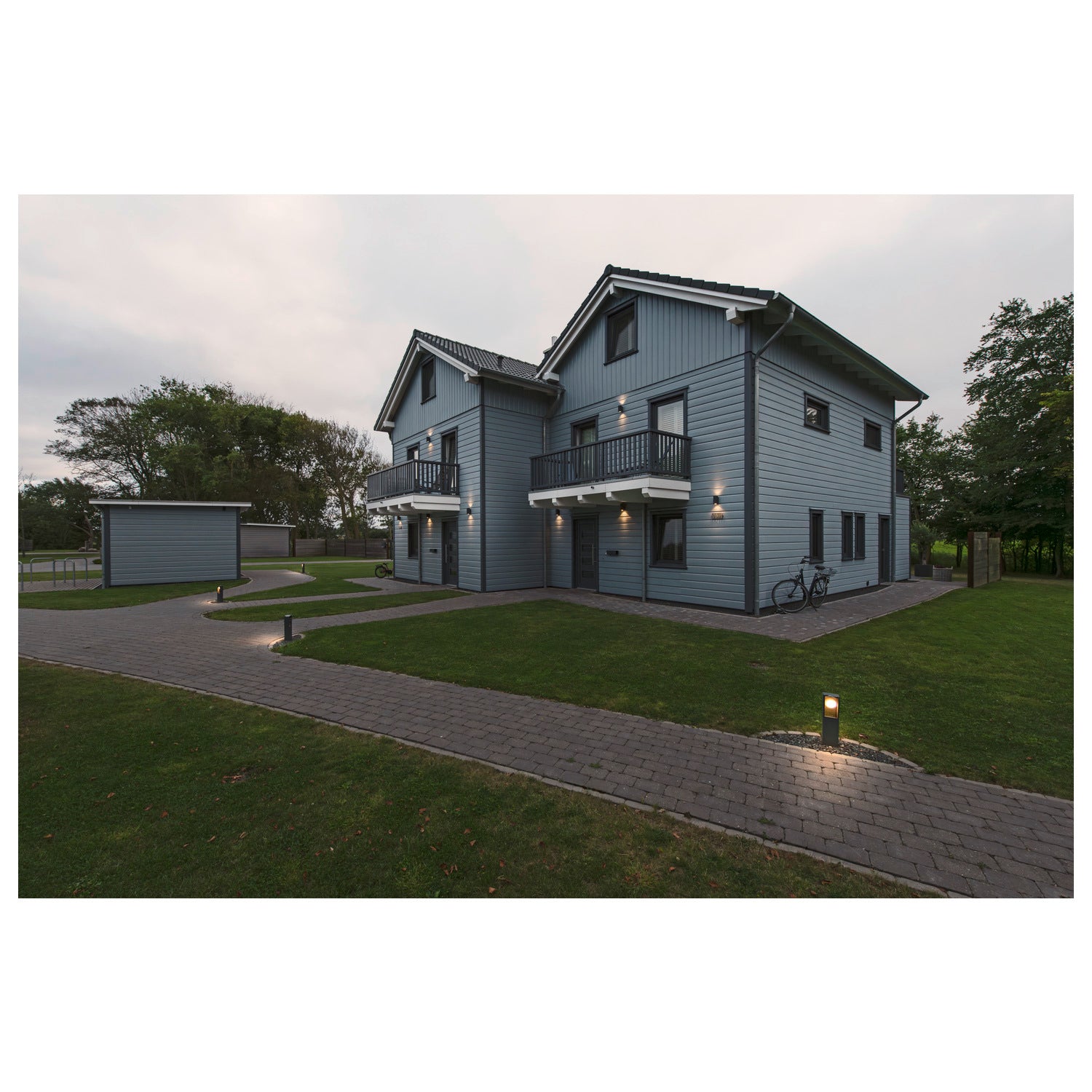 ESKINA FRAME 45 WL, Luminária de pé LED para exterior, single, antracite, interruptor CCT 3000/4000 K