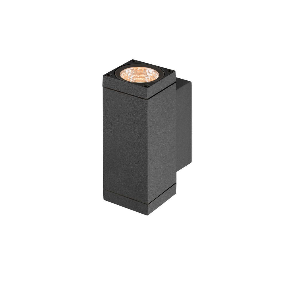 THEO PRO S, luminária de parede, para cima/para baixo, DALI, P1, retangular, 2700 K, 6 W, 24°, antracite
