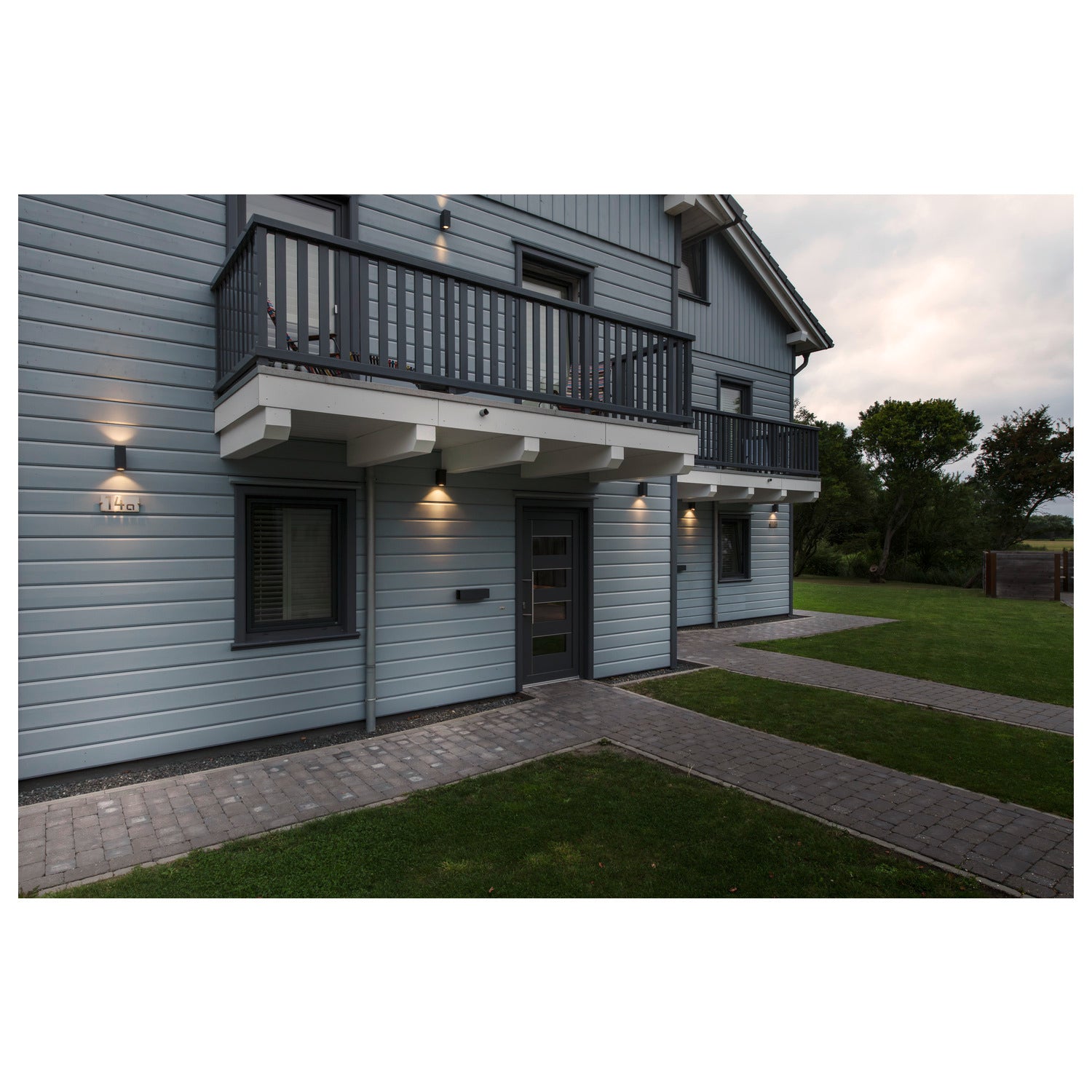 THEO PRO S, luminária de parede, para cima/para baixo, DALI, P1, retangular, 2700 K, 6 W, 24°, antracite