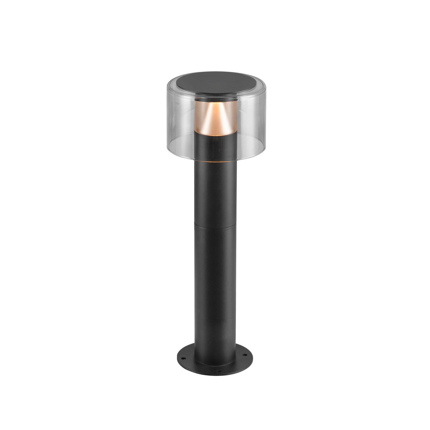 TAHA II 45, candeeiro de pé, PHASE, 2200/2700 K, IP65, cilíndrico, preto