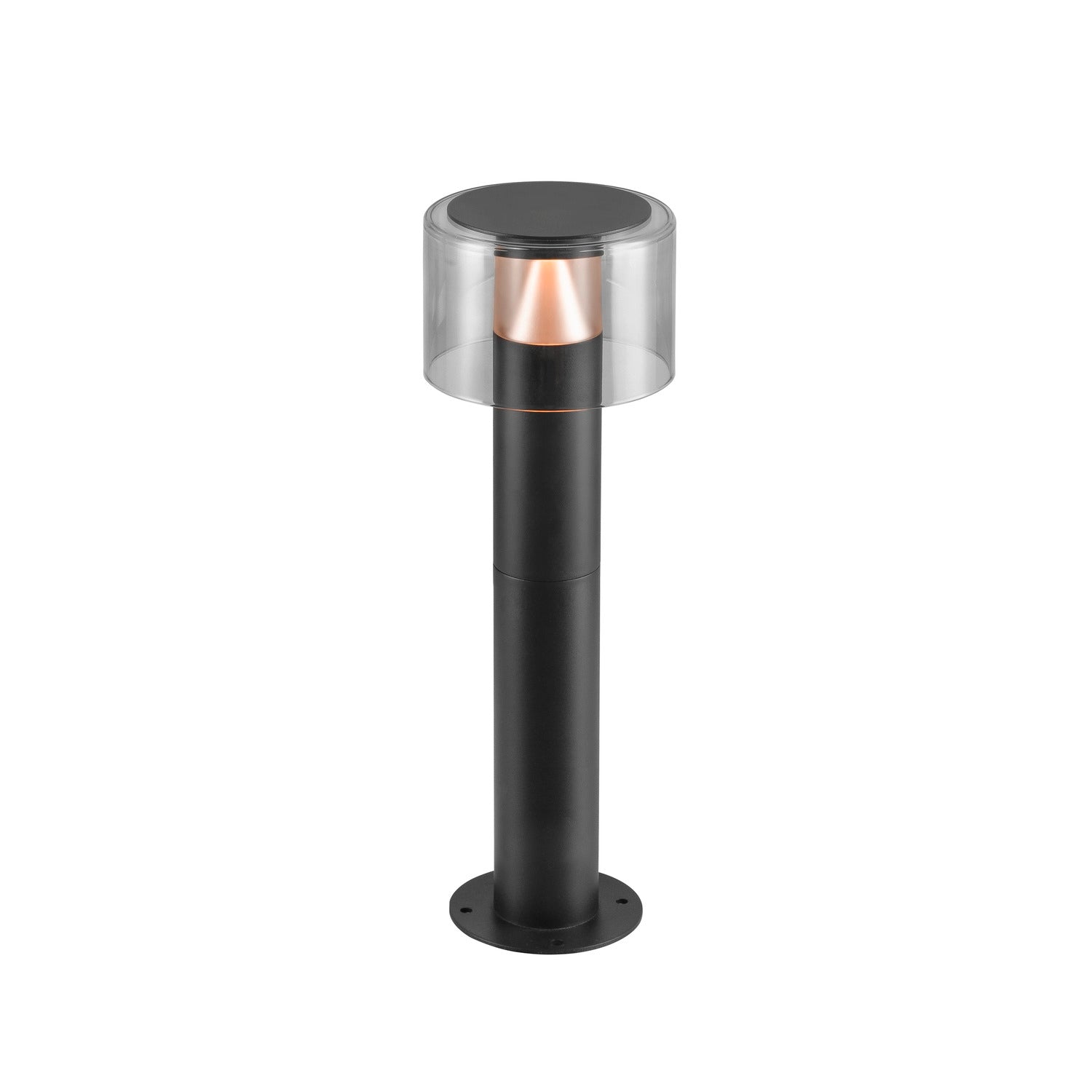 TAHA II 45, candeeiro de pé, PHASE, 2200/2700 K, IP65, cilíndrico, preto
