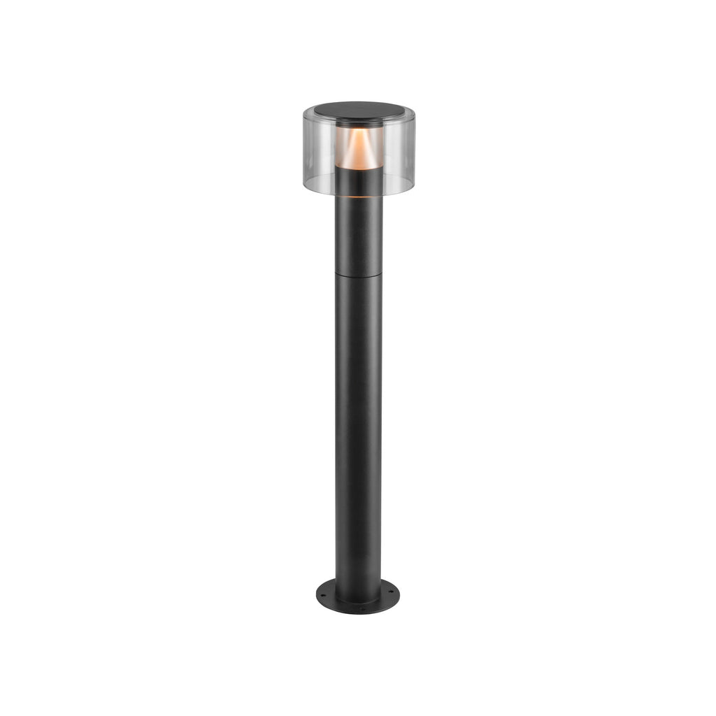 TAHA II 70, candeeiro de pé, PHASE, 2200/2700 K, IP65, cilíndrico, preto