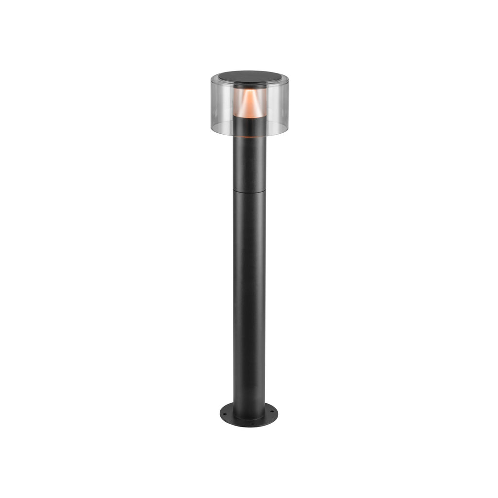 TAHA II 70, candeeiro de pé, PHASE, 2200/2700 K, IP65, cilíndrico, preto