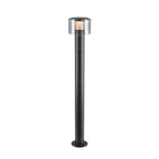 TAHA II 90, candeeiro de pé, PHASE, 2200/2700 K, IP65, cilíndrico, preto