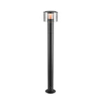 TAHA II 90, candeeiro de pé, PHASE, 2200/2700 K, IP65, cilíndrico, preto