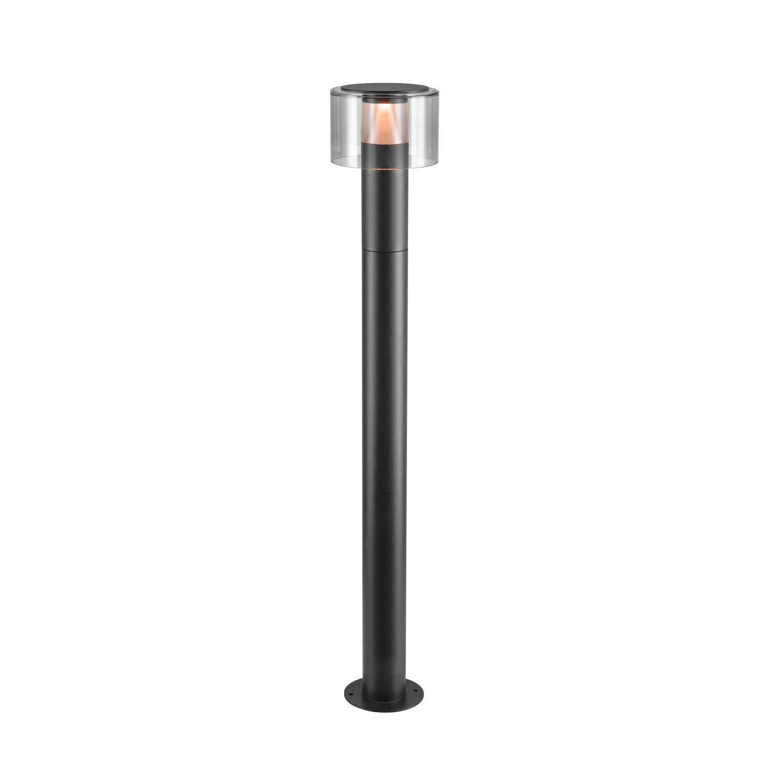 TAHA II 90, candeeiro de pé, PHASE, 2200/2700 K, IP65, cilíndrico, preto