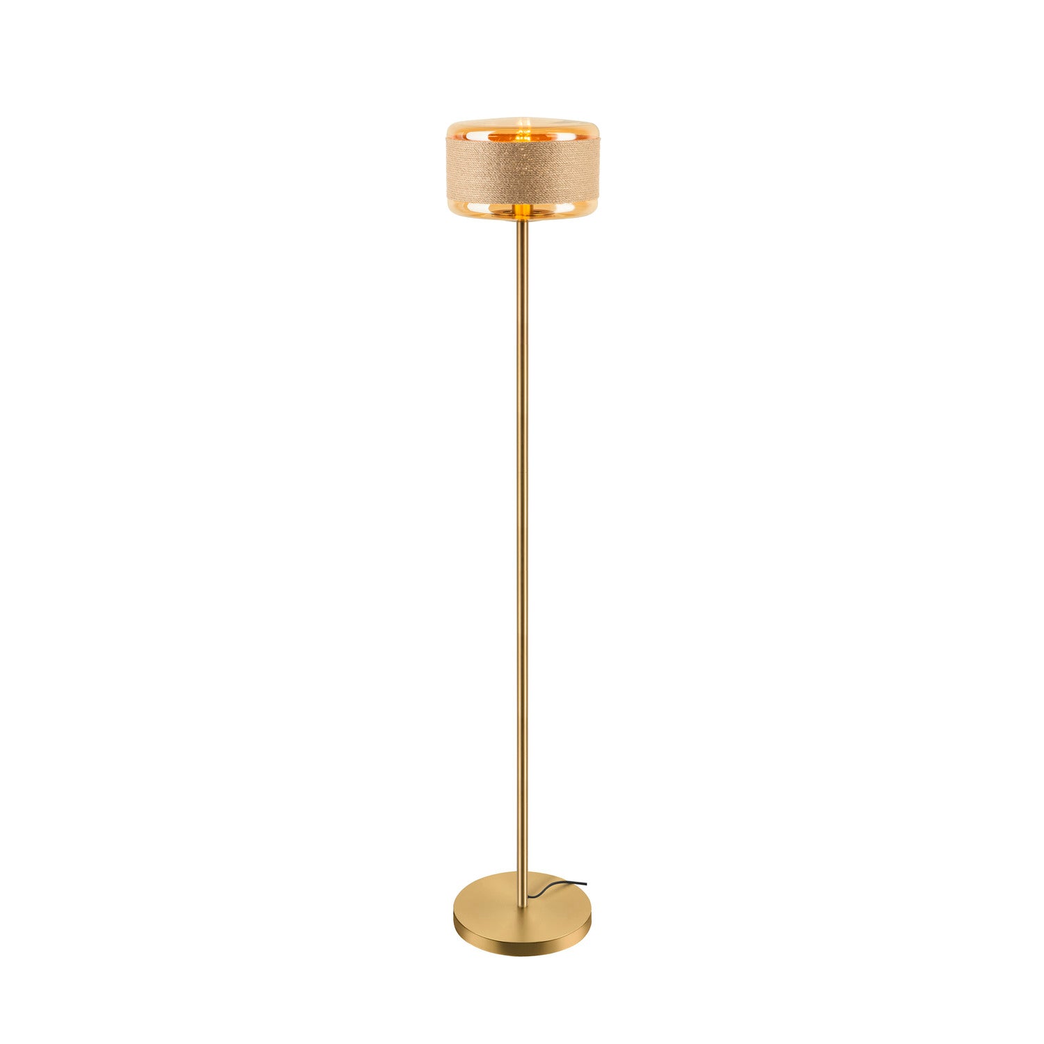 PANTILO ROPE 27, candeeiro de pé, E27, máx. 1 x 15 W, IP20, ouro