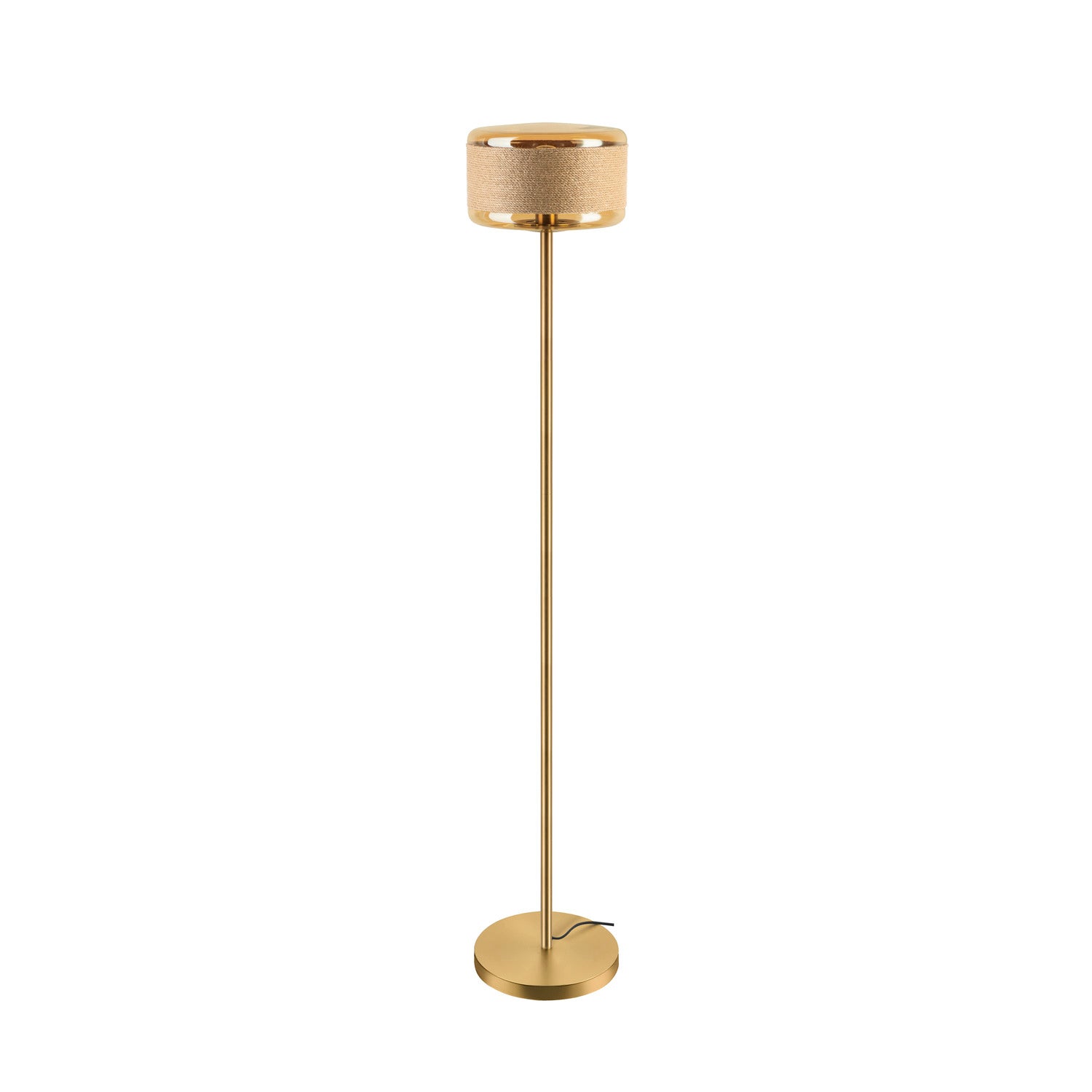 PANTILO ROPE 27, candeeiro de pé, E27, máx. 1 x 15 W, IP20, ouro