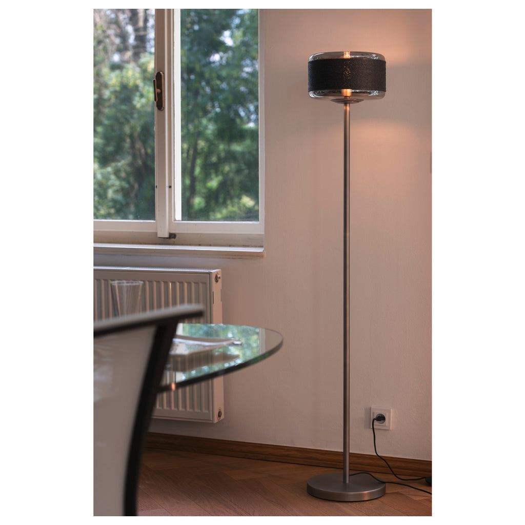 PANTILO ROPE 27, candeeiro de pé, E27, máx. 1 x 15 W, IP20, prata