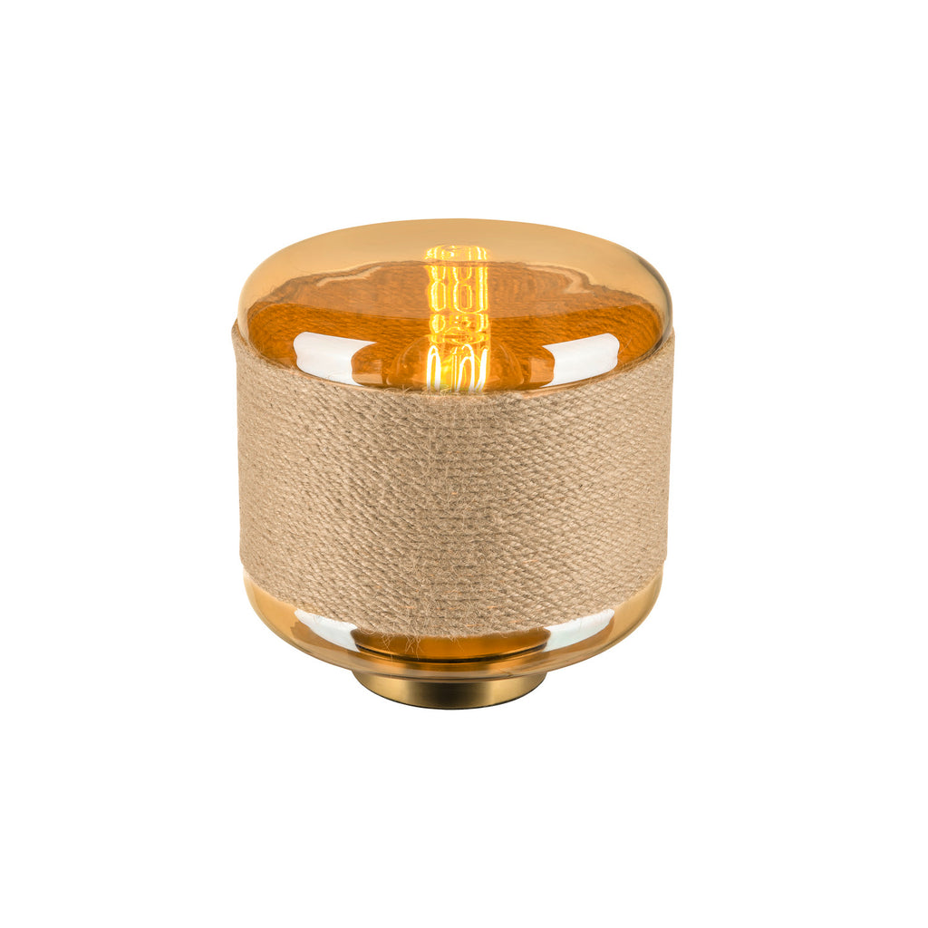 PANTILO ROPE 19, candeeiro de mesa, E27, cilíndrico, 1 x máx. 15 W, ouro