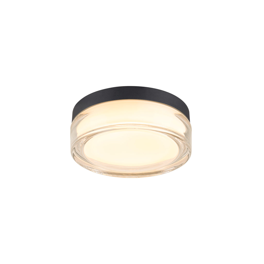 CYFT XL, luminária de parede e teto, 2700/3000/4000 K, 15 W, PHASE, 125°, IP65 preto / transparente
