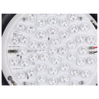 CYFT XL, luminária de parede e teto, 2700/3000/4000 K, 15 W, PHASE, 125°, IP65 preto / transparente