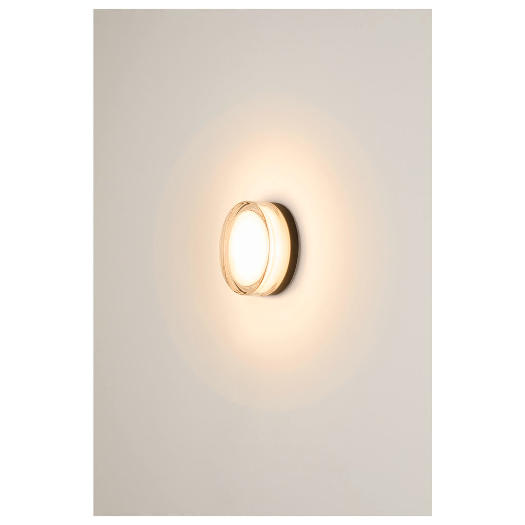 CYFT XL, luminária de parede e teto, 2700/3000/4000 K, 15 W, PHASE, 125°, IP65 preto / transparente