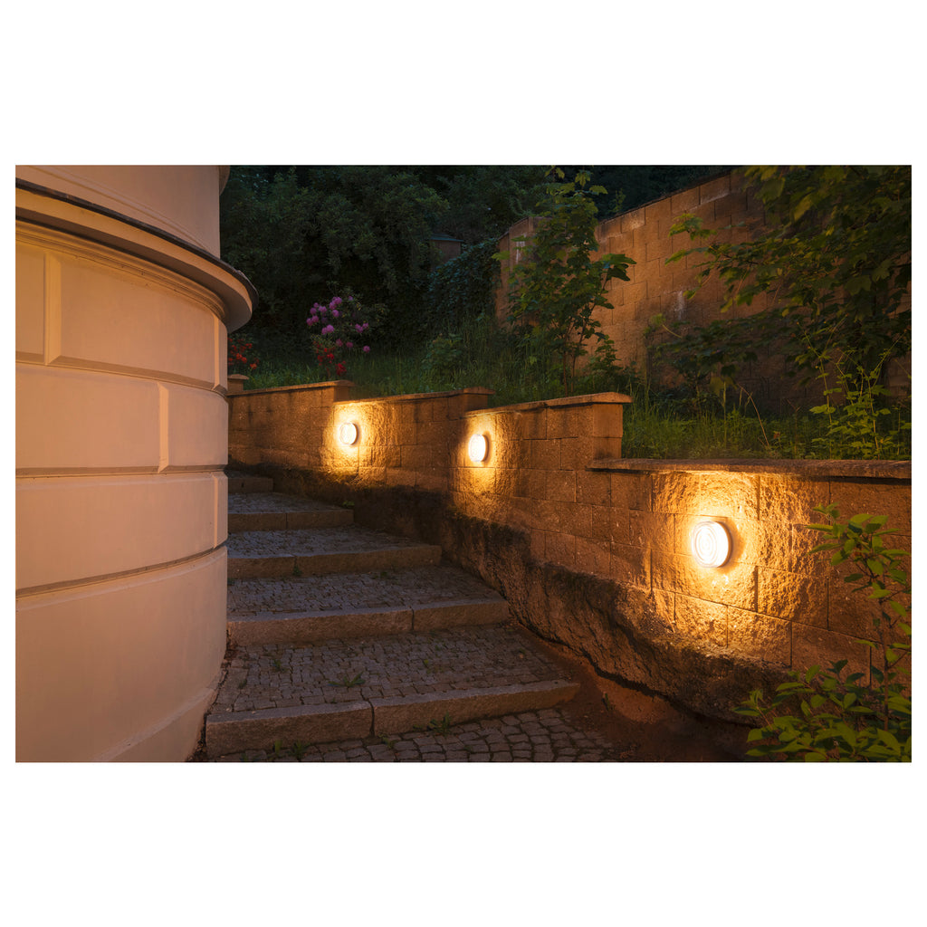 CYFT WAVE XL, luminária de parede e teto, 2700/3000/4000 K, 15 W, PHASE, 105°, IP65 preto / transparente