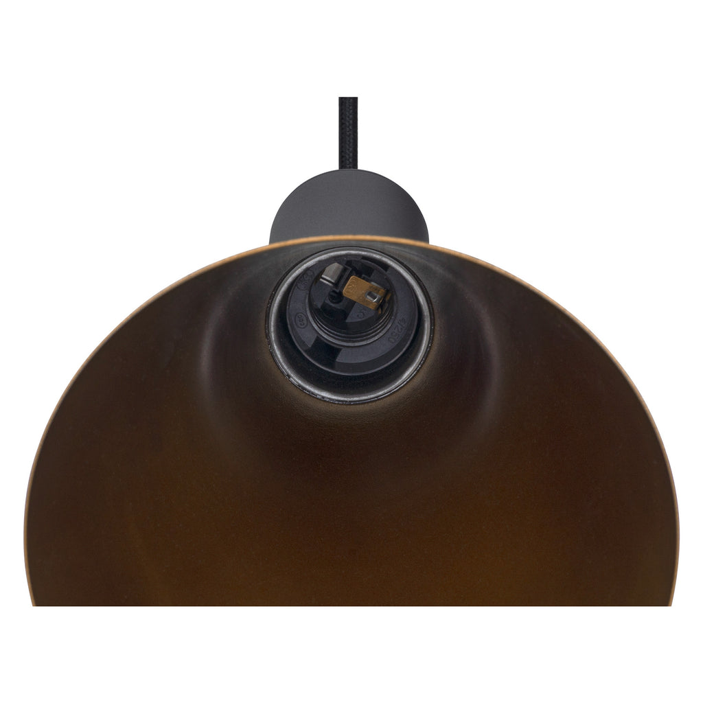 LALU® CONE 15, abajur, Base E27, Mix&Match, altura: 17 cm, preto / bronze