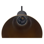 LALU® CONE 15, abajur, Base E27, Mix&Match, altura: 17 cm, preto / bronze