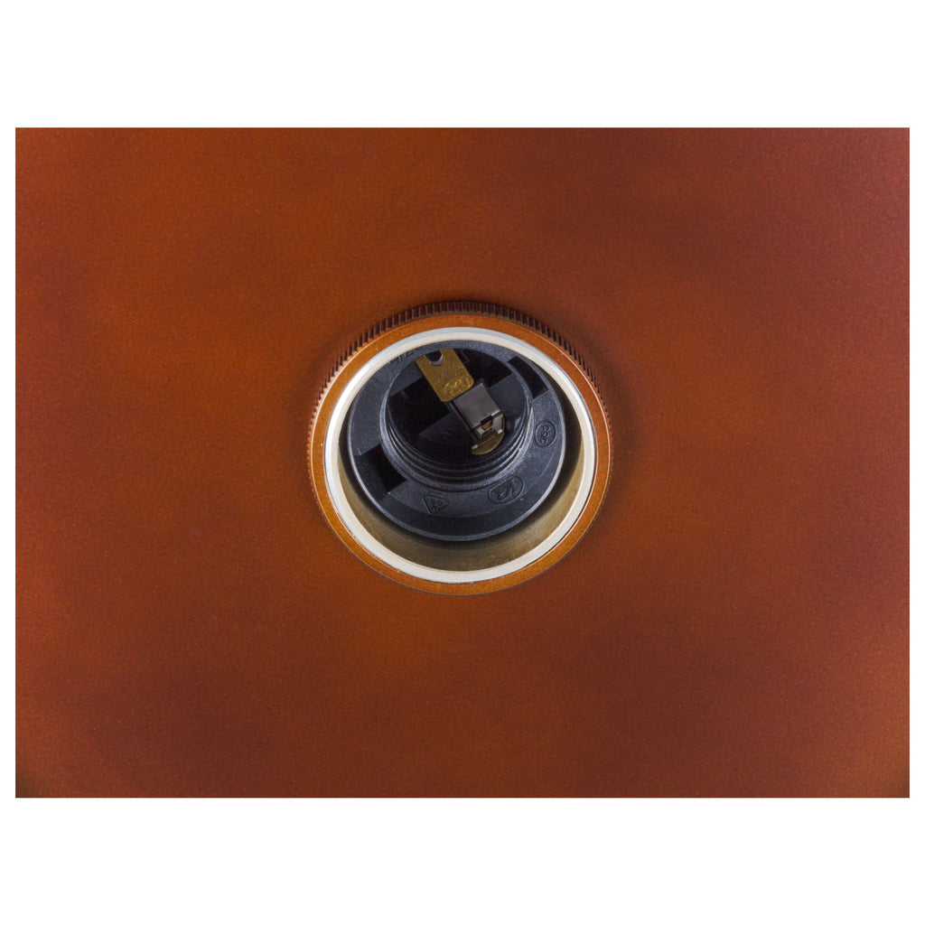 LALU® PLATE 33, abajur, Base E27, Mix&Match, altura: 1.5 cm, preto / bronze