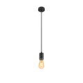 LALU®, Candeeiro suspenso, Base E27, Mix&Match, Comprimento pendente 200 cm, 1 x máx. 10 W, preto