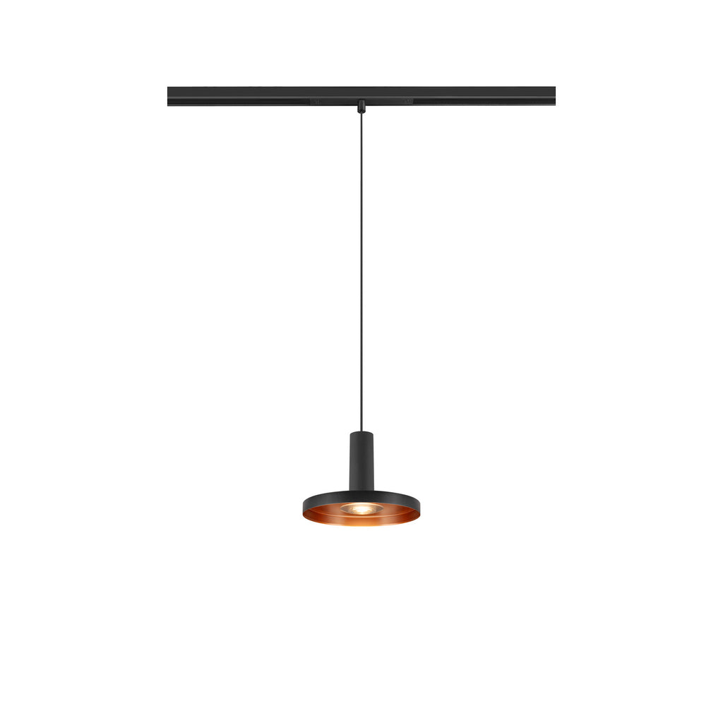 LALU® PLATE 15, abajur, Mix&Match, A:1,5 cm, preto