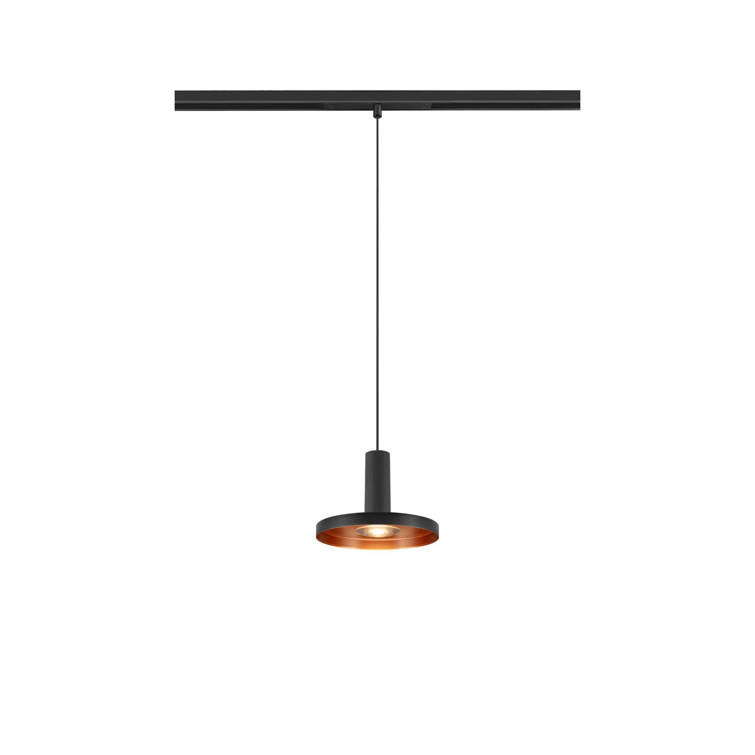 LALU® PLATE 15, abajur, Mix&Match, A:1,5 cm, preto