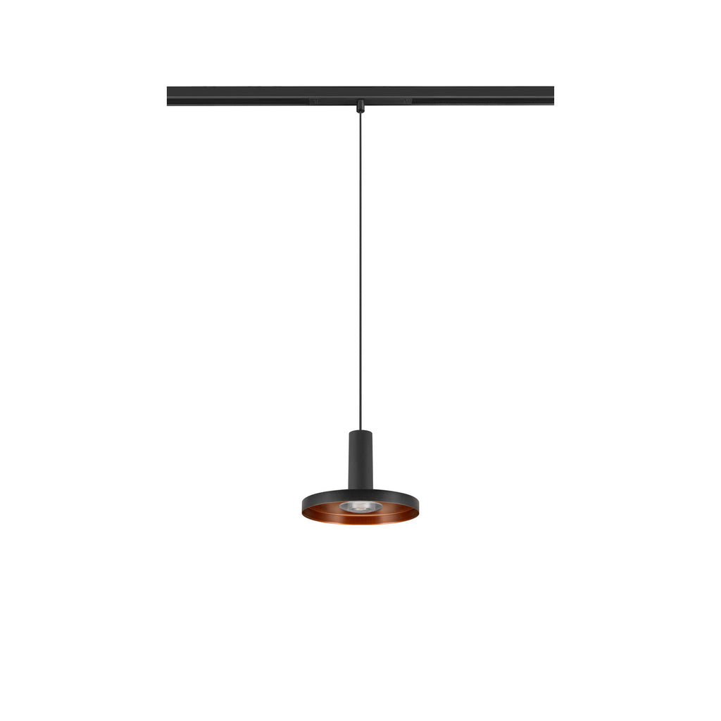 LALU® PLATE 15, abajur, Mix&Match, A:1,5 cm, preto