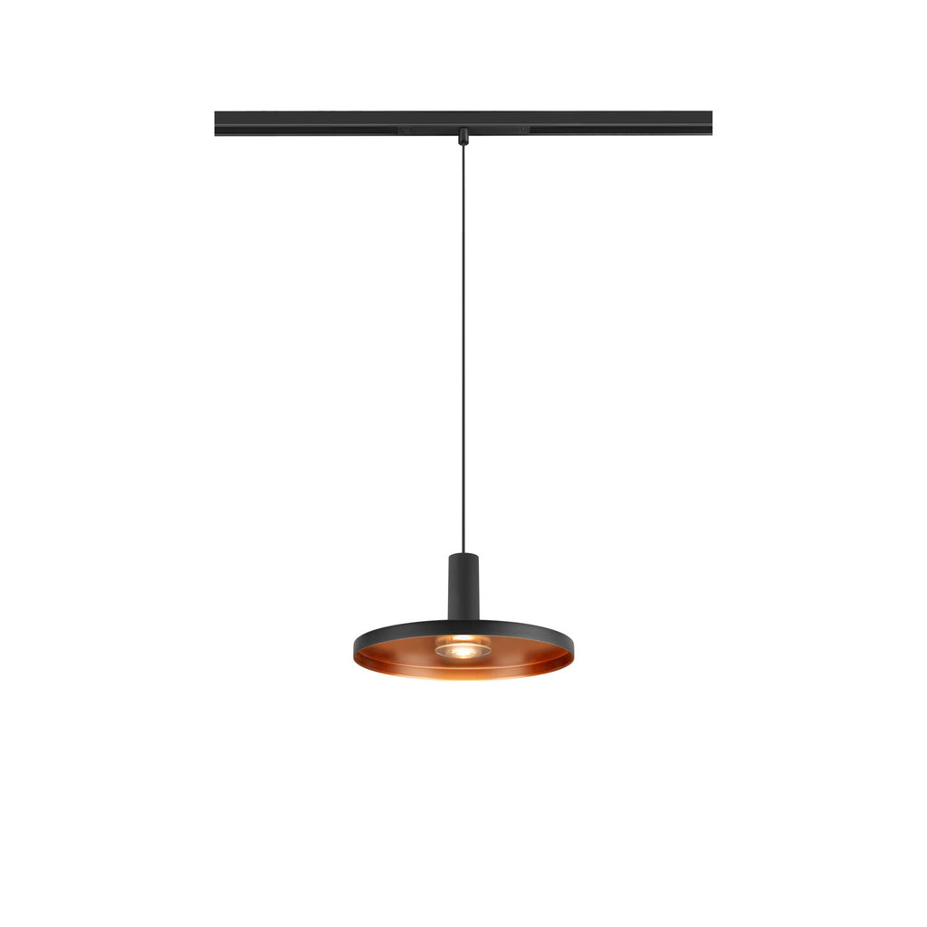 LALU® PLATE 22, abajur, Mix&Match, A:1,5 cm, preto