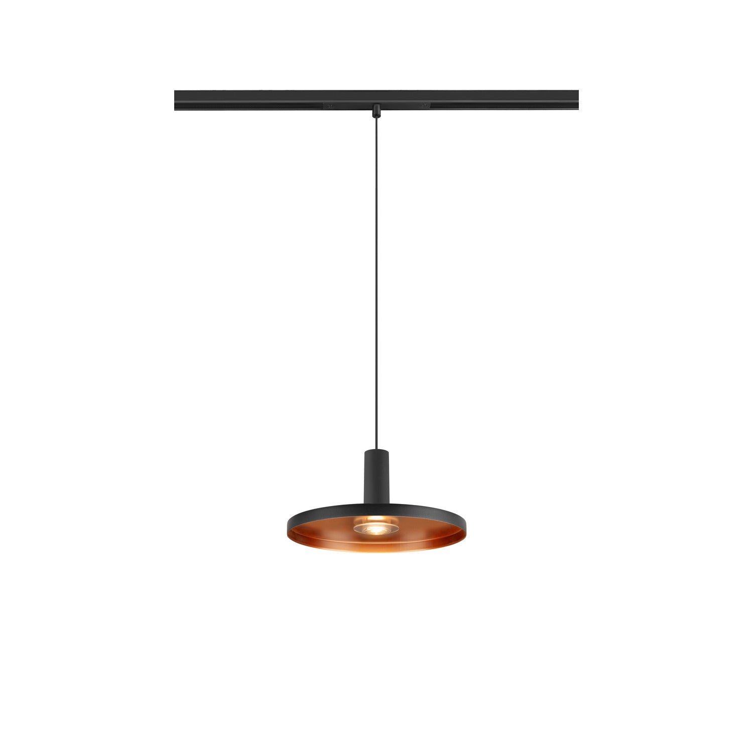 LALU® PLATE 22, abajur, Mix&Match, A:1,5 cm, preto
