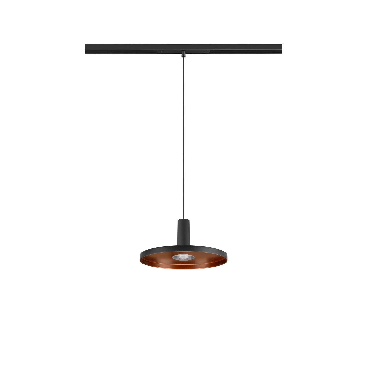 LALU®, Candeeiro suspenso 48V, DALI, Base LED, Mix&Match, Comprimento pendente 200 cm, 2700/3000K, 40°, preto