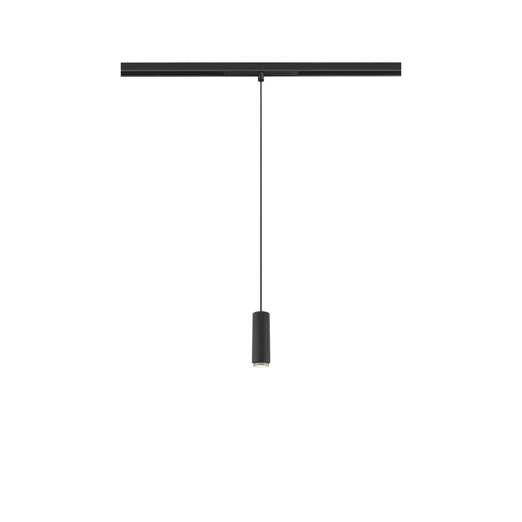 LALU®, Candeeiro suspenso 48V, DALI, Base LED, Mix&Match, Comprimento pendente 200 cm, 2700/3000K, 40°, preto