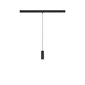 LALU®, Candeeiro suspenso 48V, DALI, Base LED, Mix&Match, Comprimento pendente 200 cm, 2700/3000K, 40°, preto