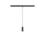 LALU®, Candeeiro suspenso 48V, DALI, Base LED, Mix&Match, Comprimento pendente 200 cm, 2700/3000K, 40°, preto