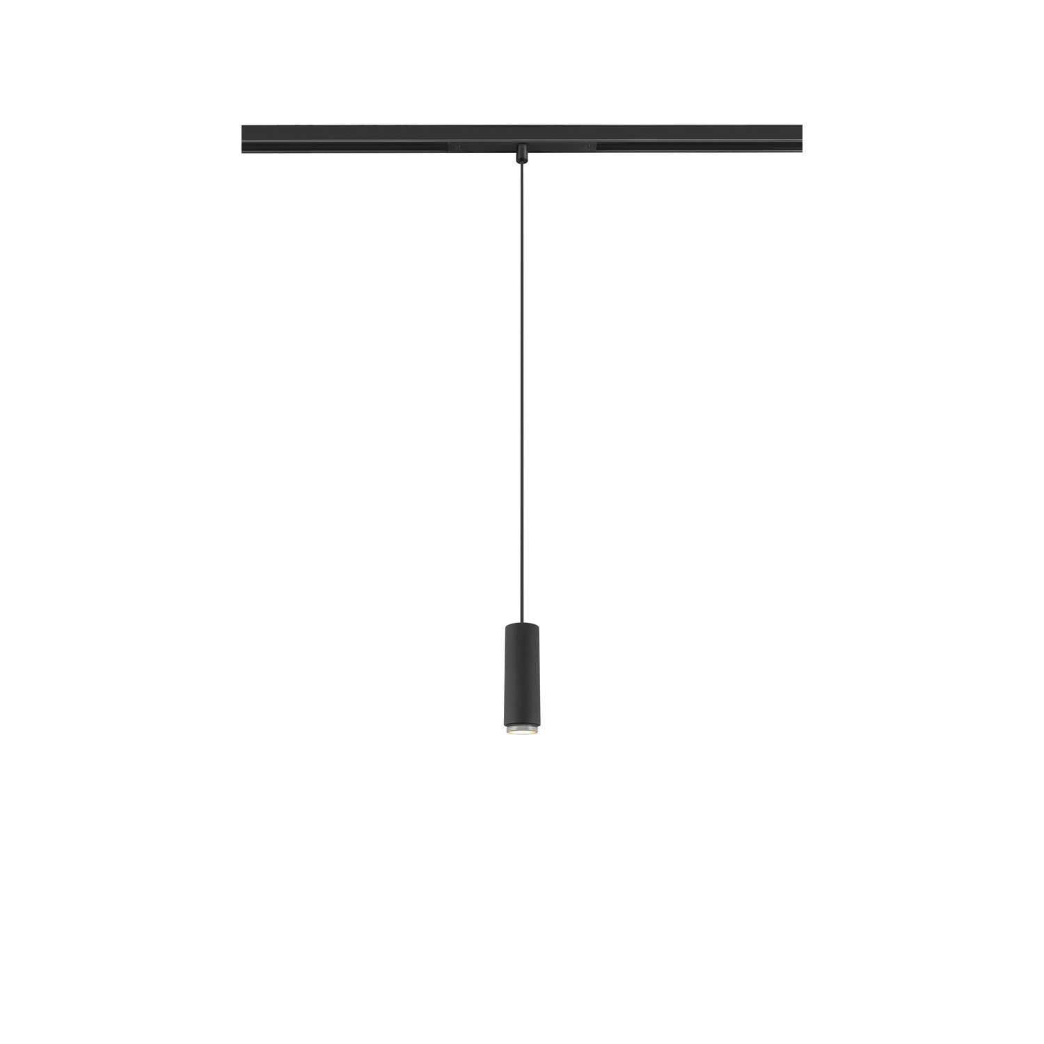 LALU®, Candeeiro suspenso 48V, DALI, Base LED, Mix&Match, Comprimento pendente 200 cm, 2700/3000K, 40°, preto
