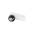 DYSKO, luminária de parede e de superfície, simples, PHASE, 2700K, 6, 7 W, 36°, branco / preto