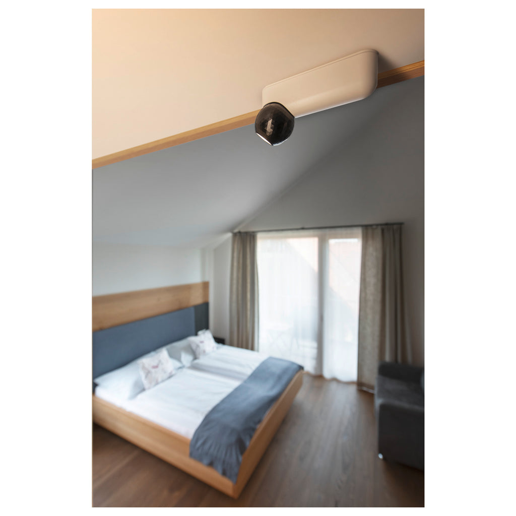 DYSKO, luminária de parede e de superfície, simples, PHASE, 2700K, 6, 7 W, 36°, branco / preto