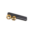 DYSKO, luminária de parede e teto, dupla, PHASE, 2700K, 13 W, 36°, preto / dourado