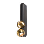 DYSKO, luminária de parede e teto, dupla, PHASE, 2700K, 13 W, 36°, preto / dourado