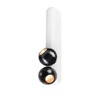DYSKO, luminária de parede e de superfície, dupla, PHASE, 2700K, 13 W, 36°, branco / preto