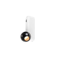 DYSKO, luminária de parede e de superfície, interruptor, simples, PHASE, 2700K, 6, 7 W, 36°, branco / preto