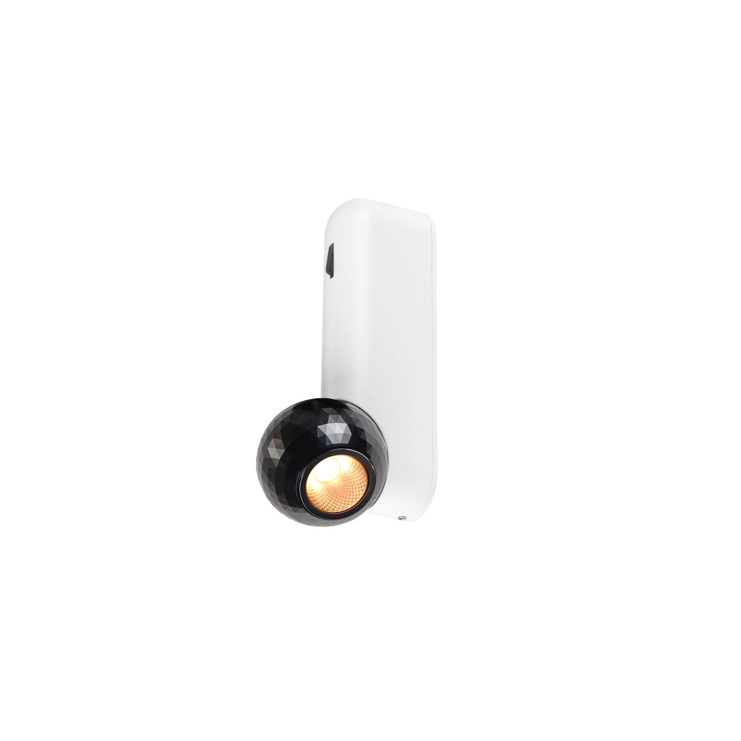 DYSKO, luminária de parede e de superfície, interruptor, simples, PHASE, 2700K, 6, 7 W, 36°, branco / preto